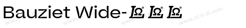 Bauziet Wide字体转换